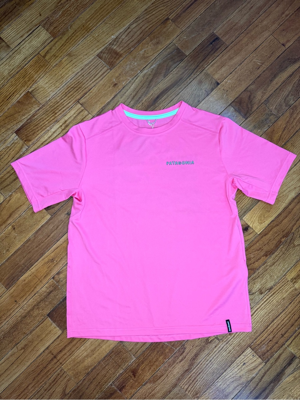 Patagonia Neon Pink Kids Swim Tee
